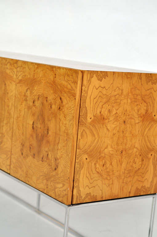 Milo Baughman burl wood sideboard 3