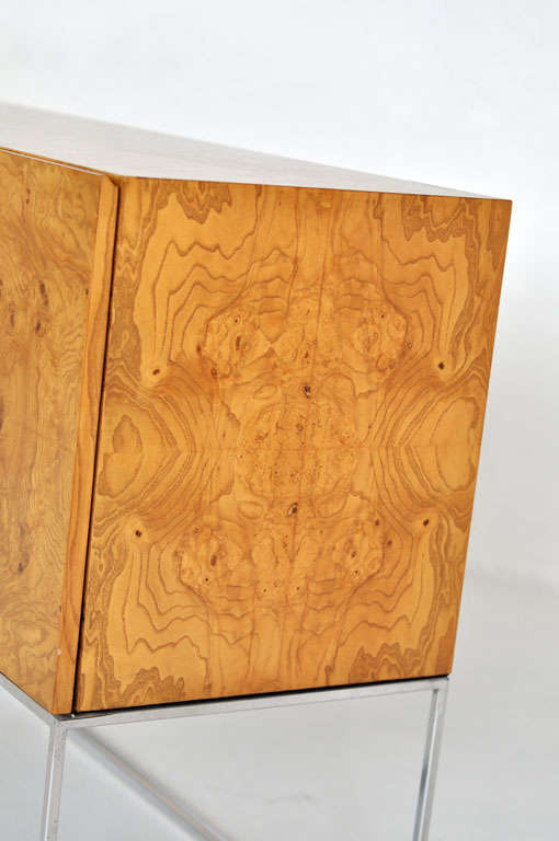 Milo Baughman burl wood sideboard 4
