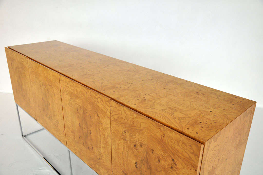 Milo Baughman burl wood sideboard 5
