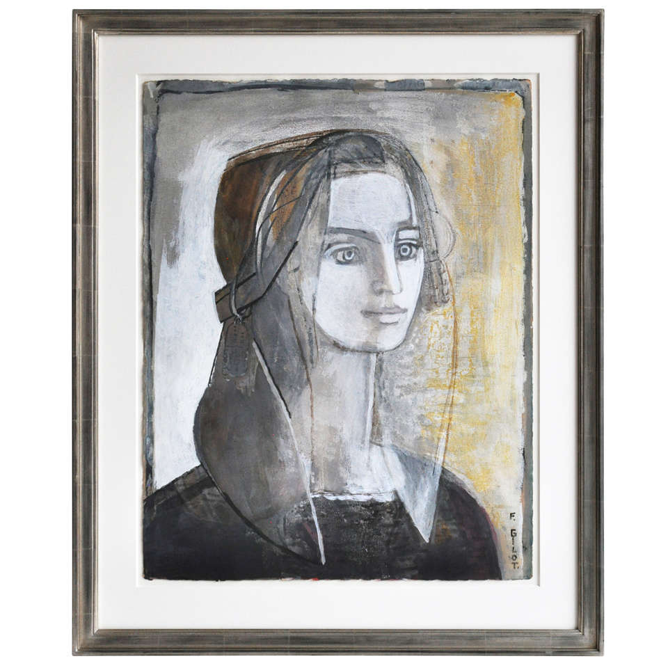 Portrait Drawing by Francoise Gilot