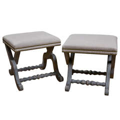 French Upholstered Footstools