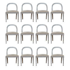 Set of 12 Vintage French Chairs