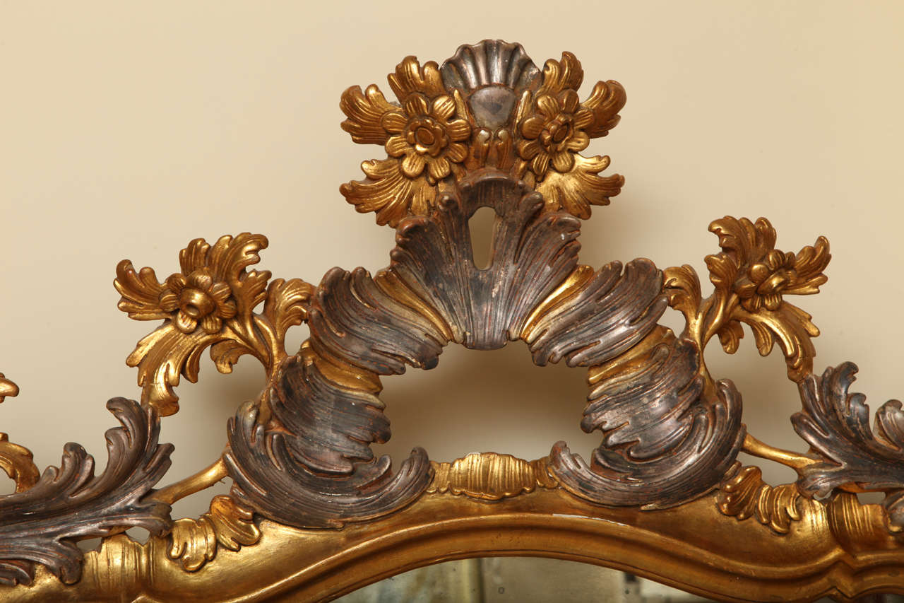 Mid-20th Century Giltwood Rococco style mirror 