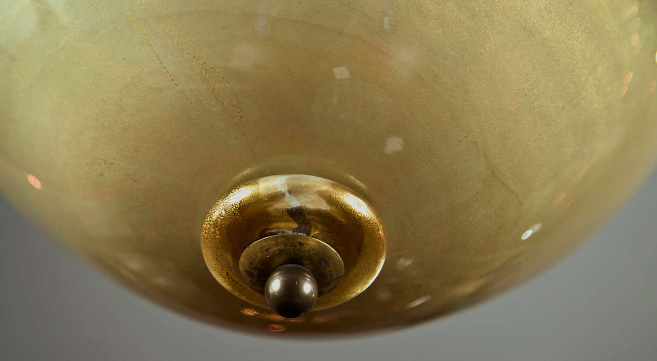 Pair of Murano ceiling fixtures
