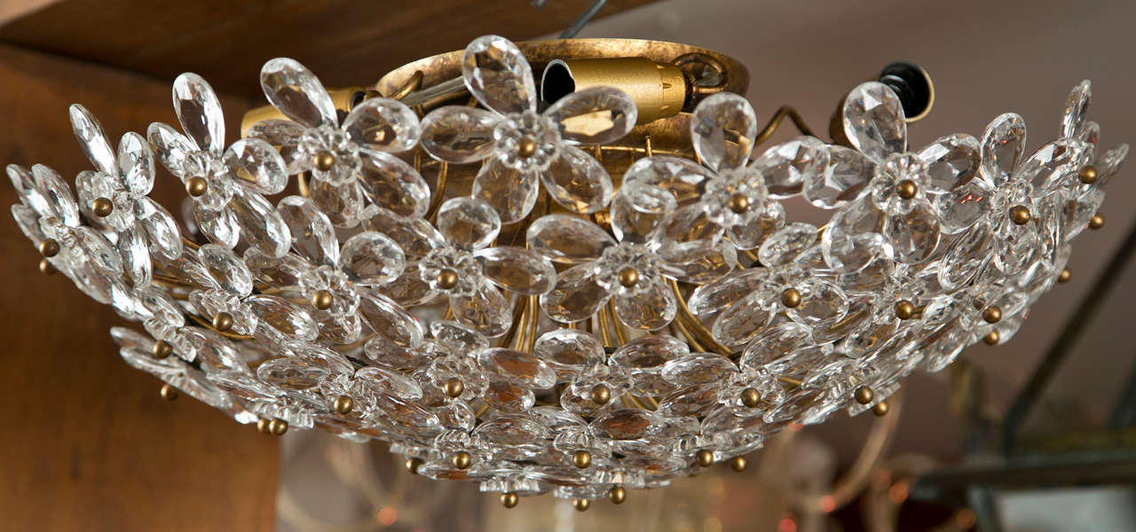 Large Crystal Flush Mount 2