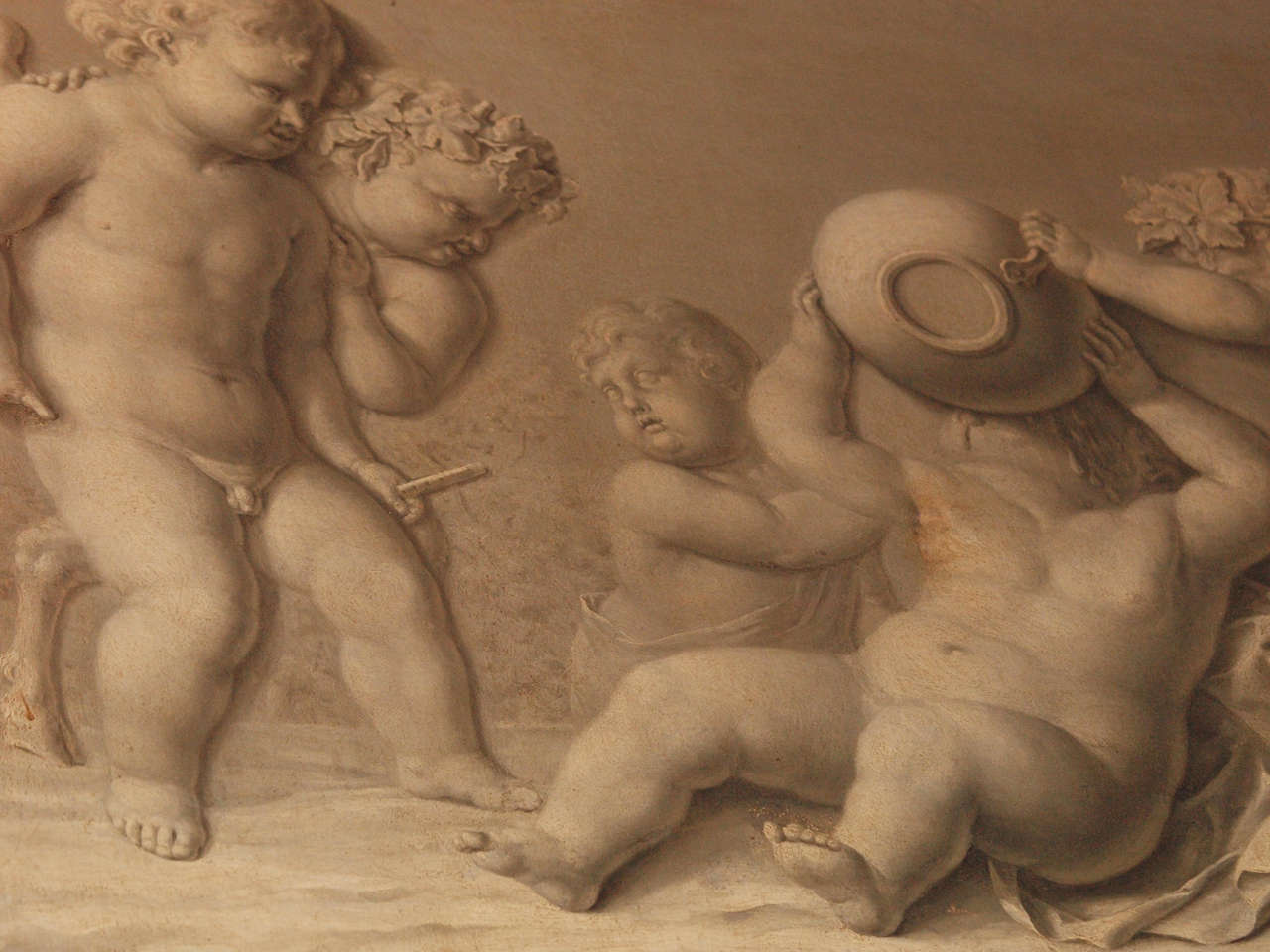 18th century French Grisaille Painting For Sale 3