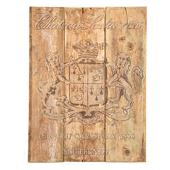 French Wooden Wine Sign/Sauternes