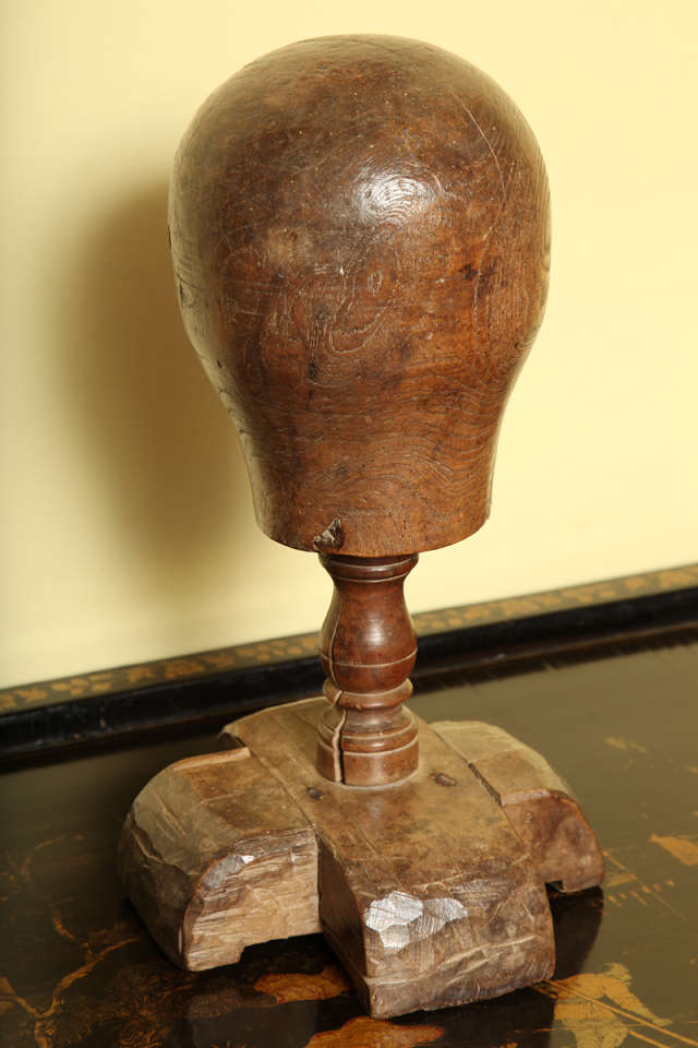 antique wig stand