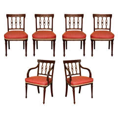 Set of Eight Antique George IIII Mahogany Dining Chairs c.1790