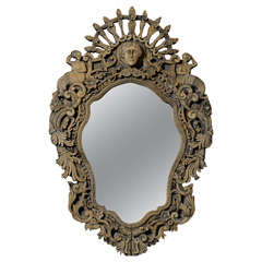 Carved  Mirror From Brittany