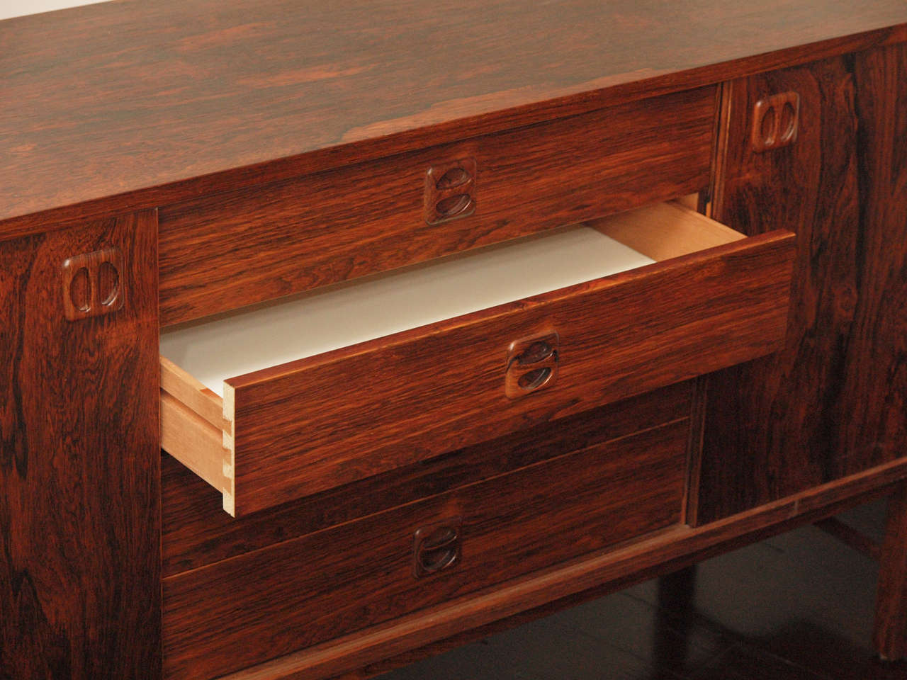 Mid-20th Century Danish Rosewood Credenza For Sale