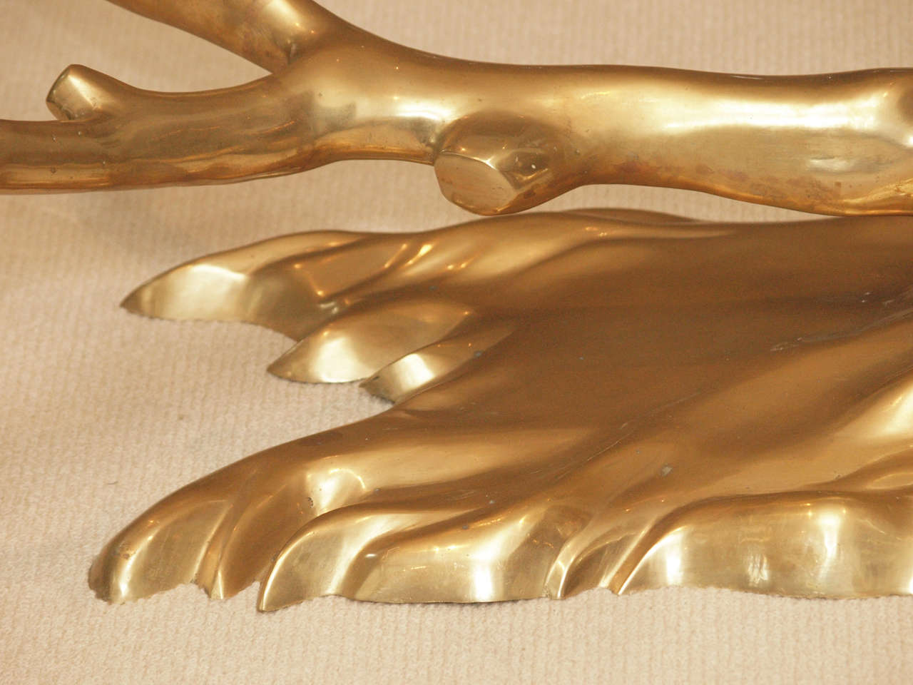 Tree Form Coffee Table in Cast Brass 2