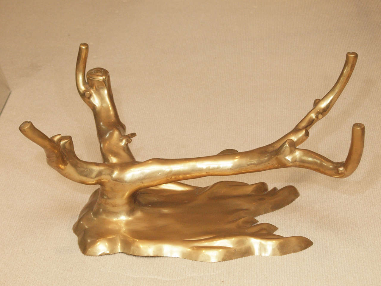 Tree Form Coffee Table in Cast Brass 6