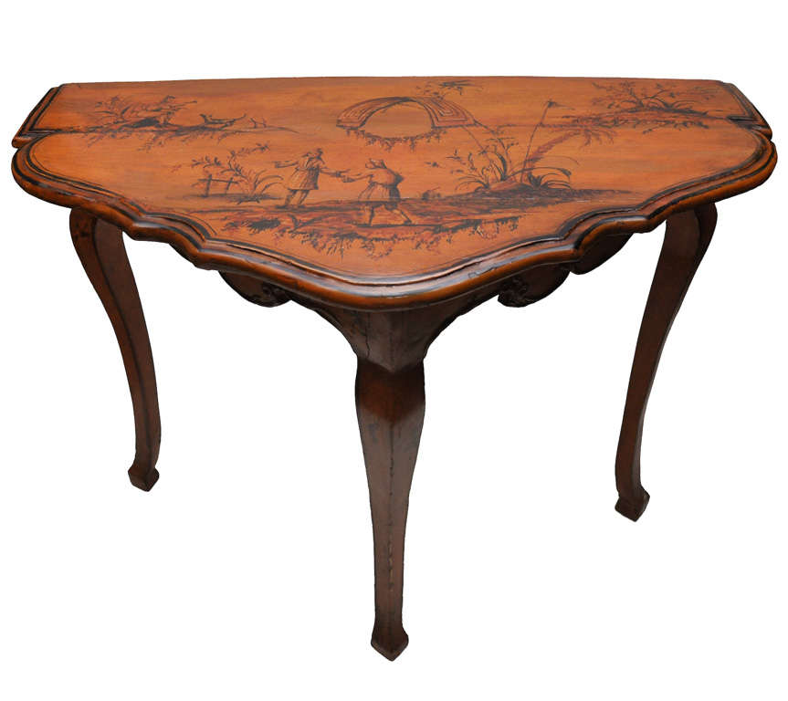 Pair of Venetian Painted Console Tables, Circa 1780