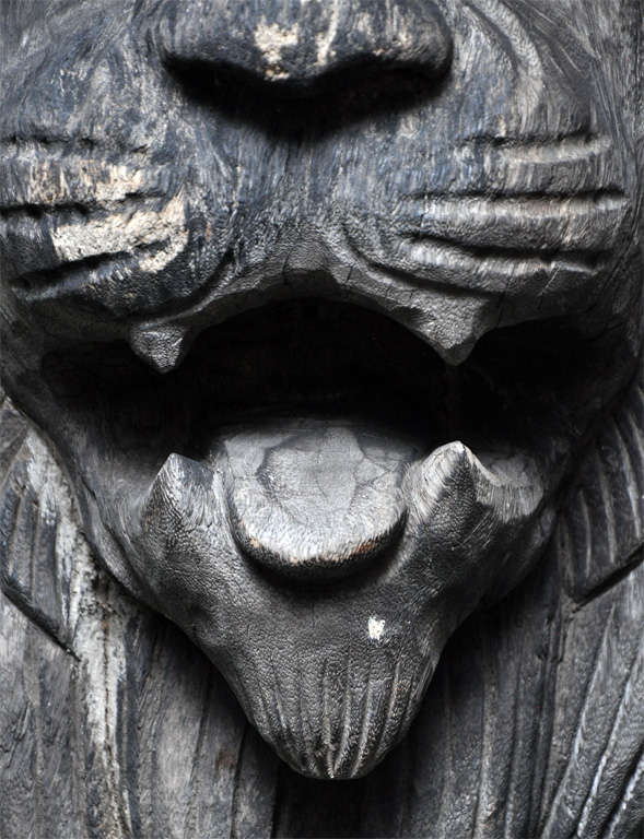 Chinese Carved Teak Lion, Circa 1880 For Sale at 1stDibs