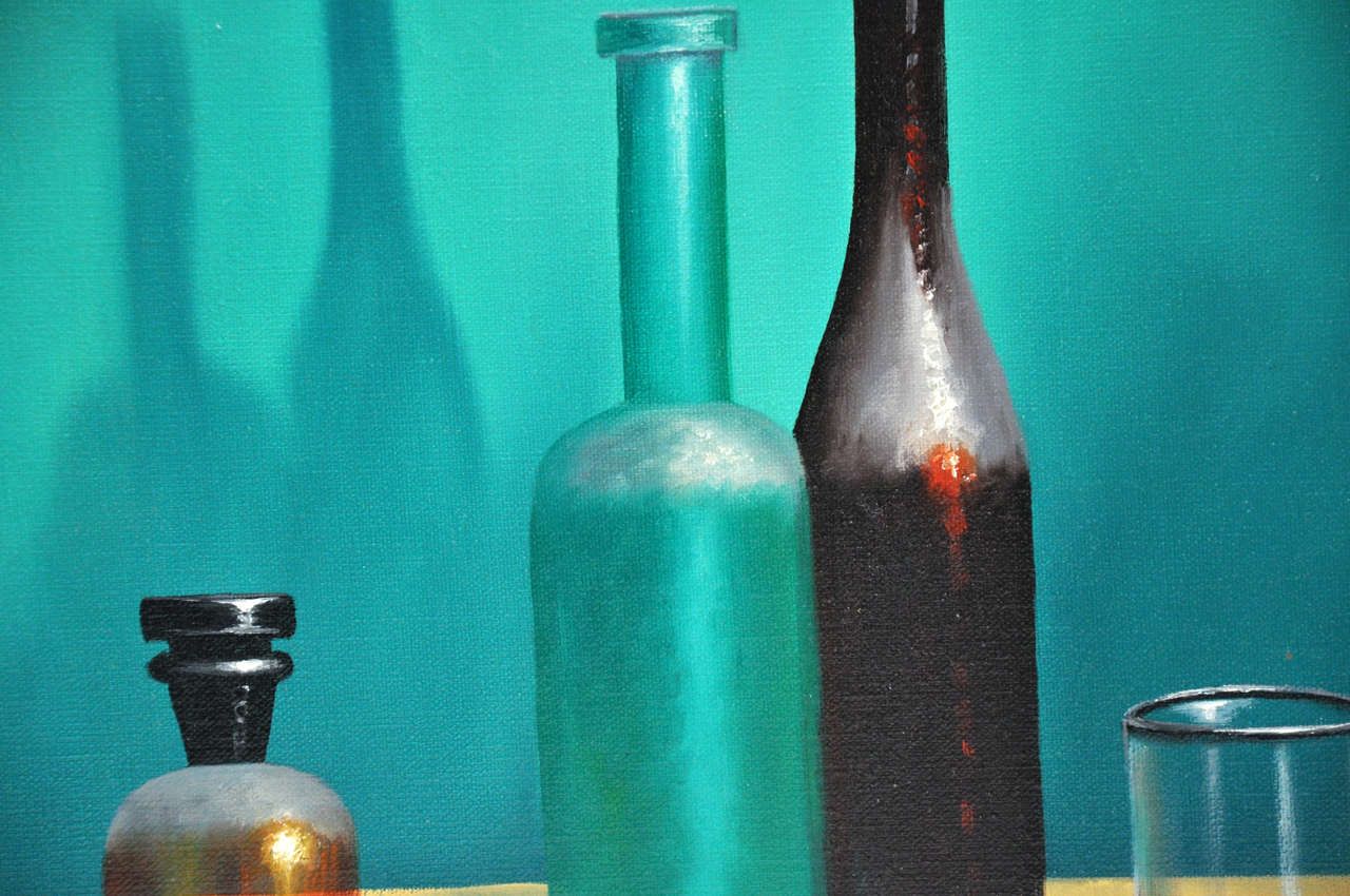 Still Life of Bottles on a Table 2