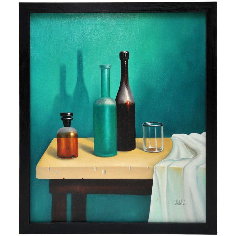 Still Life of Bottles on a Table