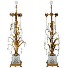 Pair of Hollywood Regency Lamps