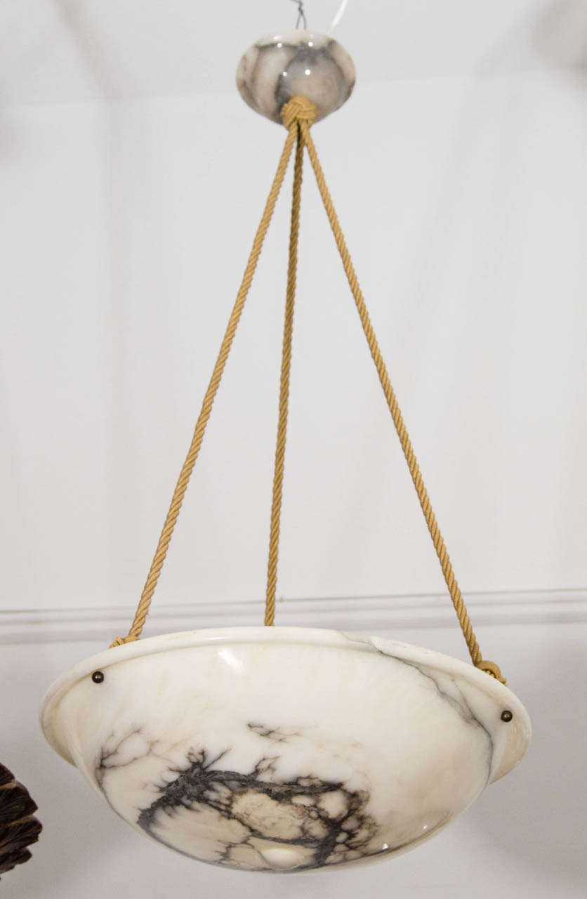 An Alabaster Light Fixture