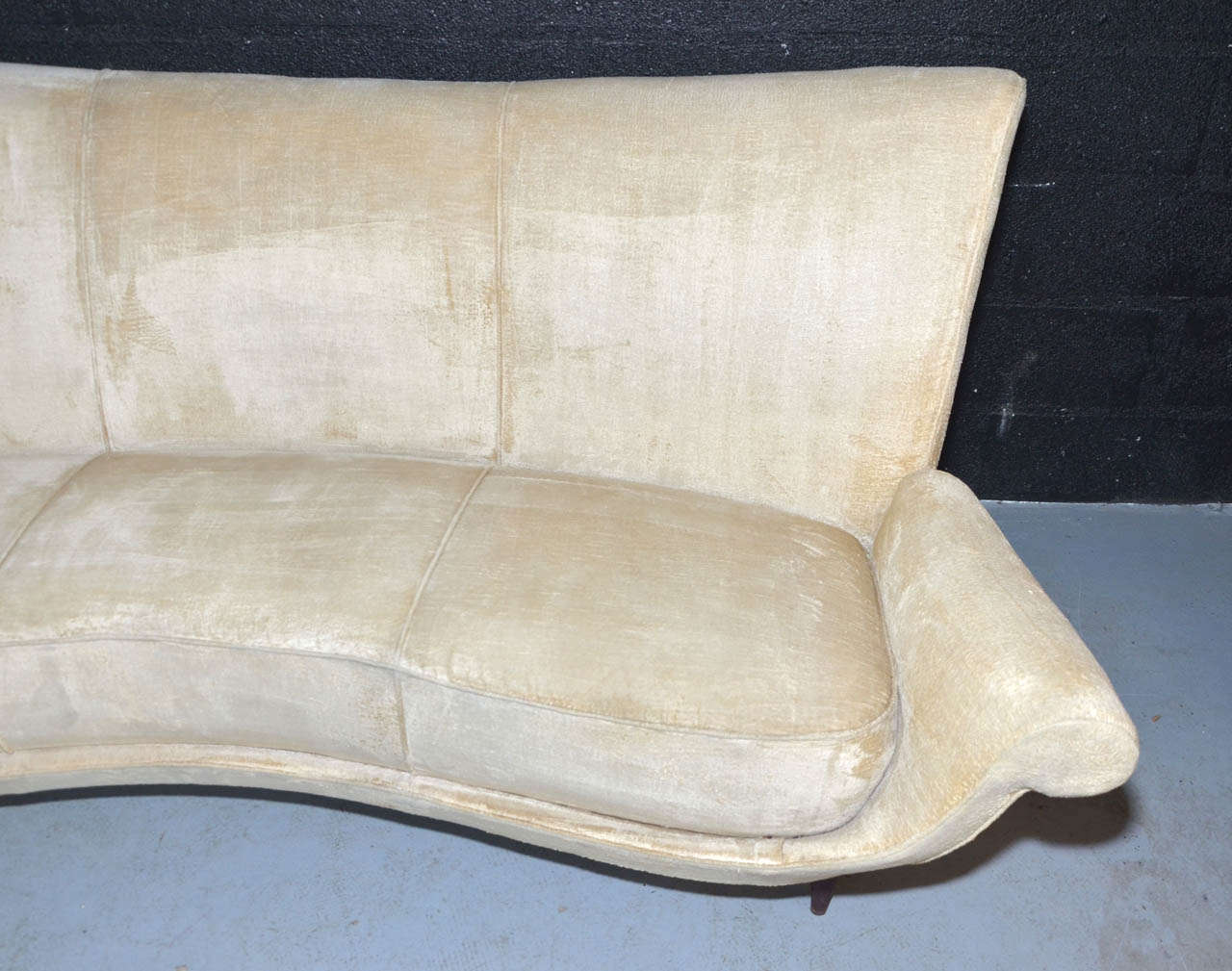 1950's Three Seats Italian Sofa For Sale 1