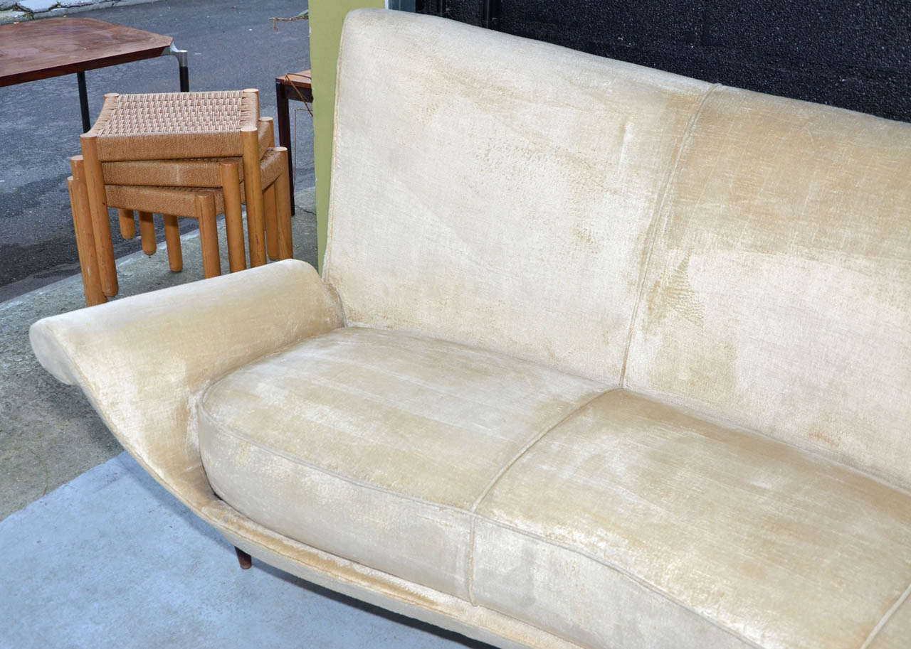 1950's Three Seats Italian Sofa For Sale 2