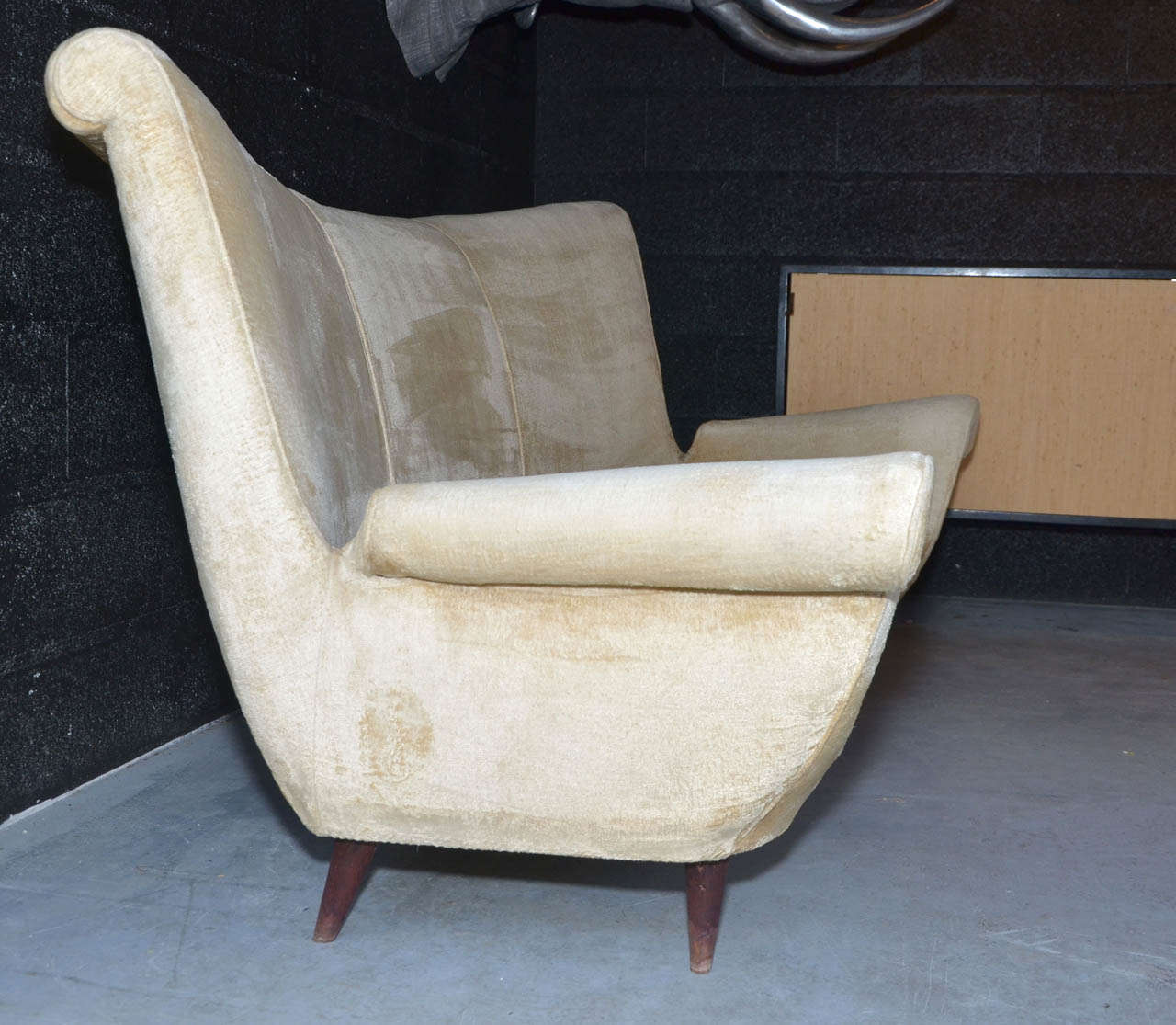 1950's Three Seats Italian Sofa For Sale 3