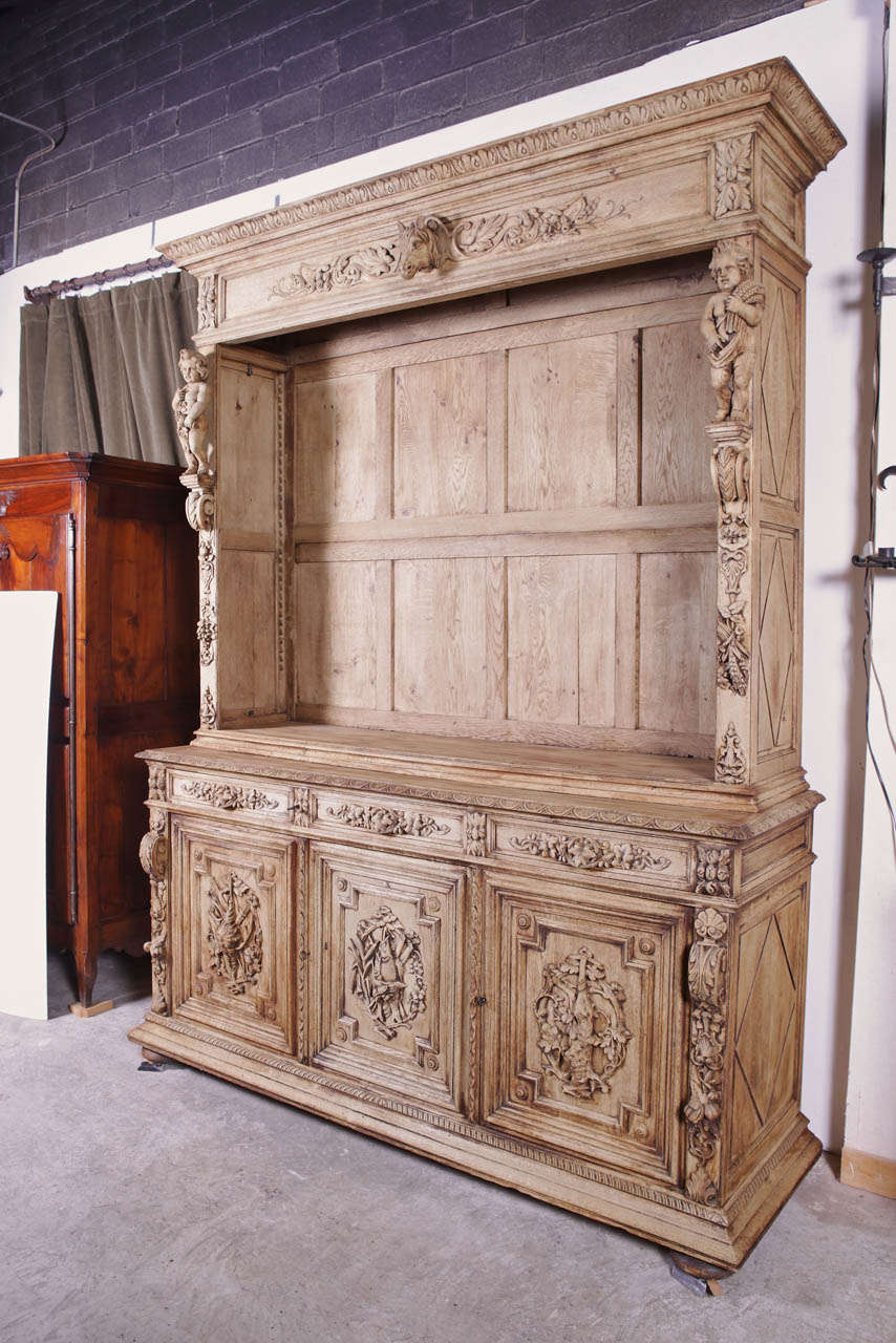 Stripped Antique Louis XIII Style Hunting Deux Corps from France