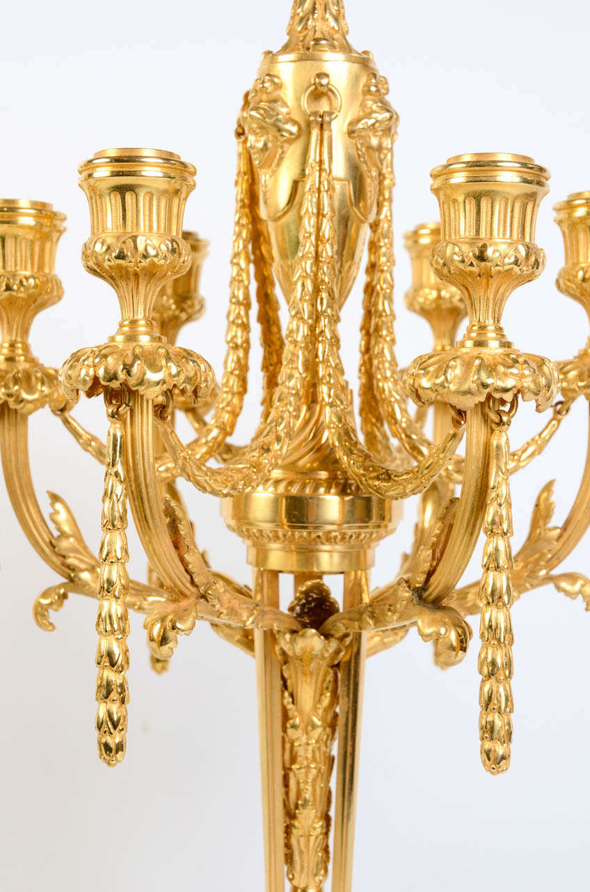Pair of Bronze Candelabras at 1stdibs