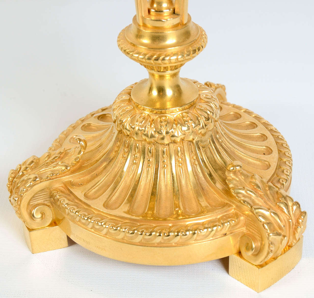 Pair of Bronze Candelabras at 1stdibs