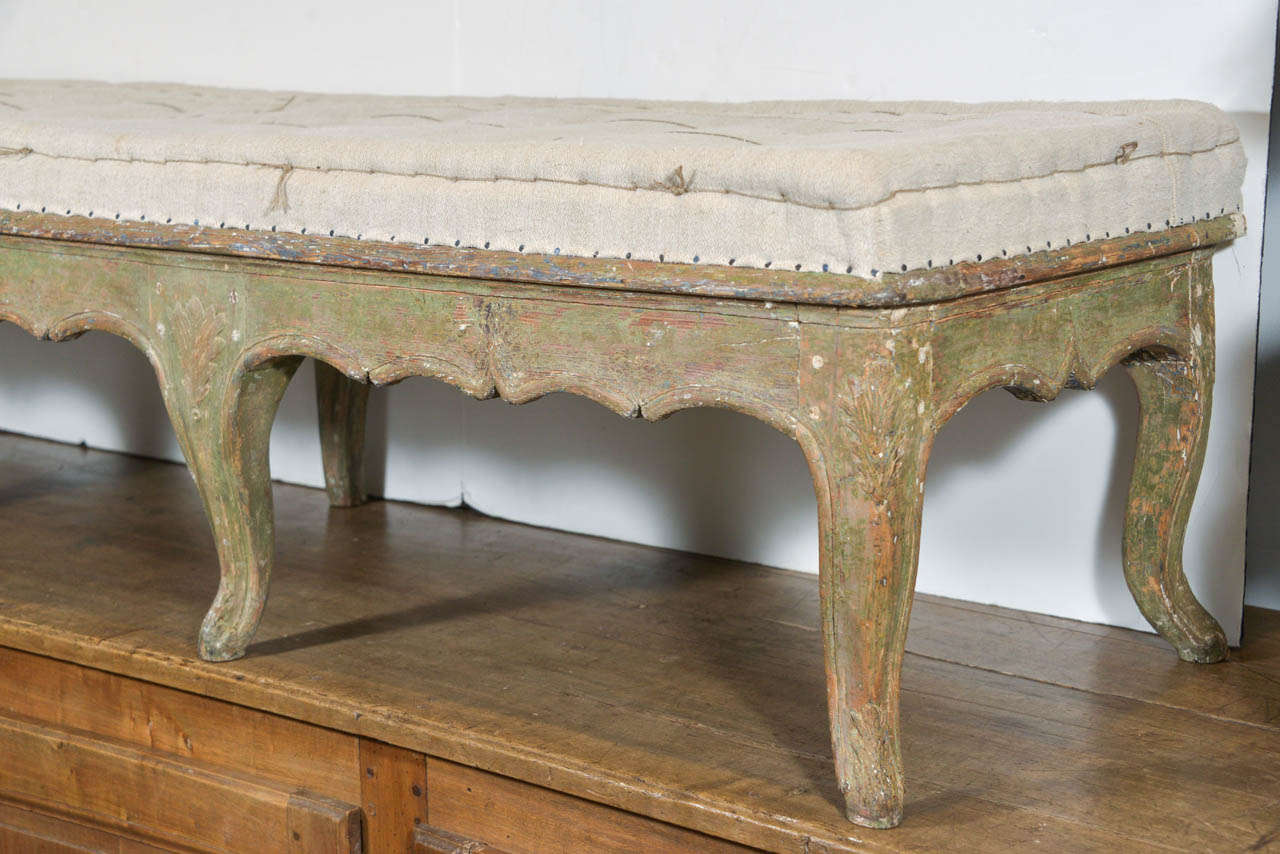 Rococo Bench In Excellent Condition In Houston, TX