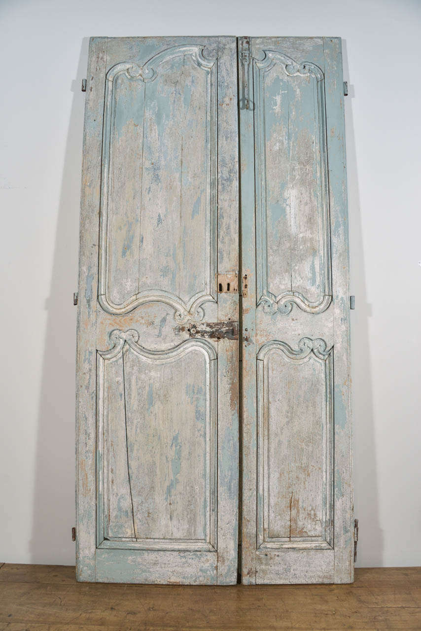 19th c French painted doors