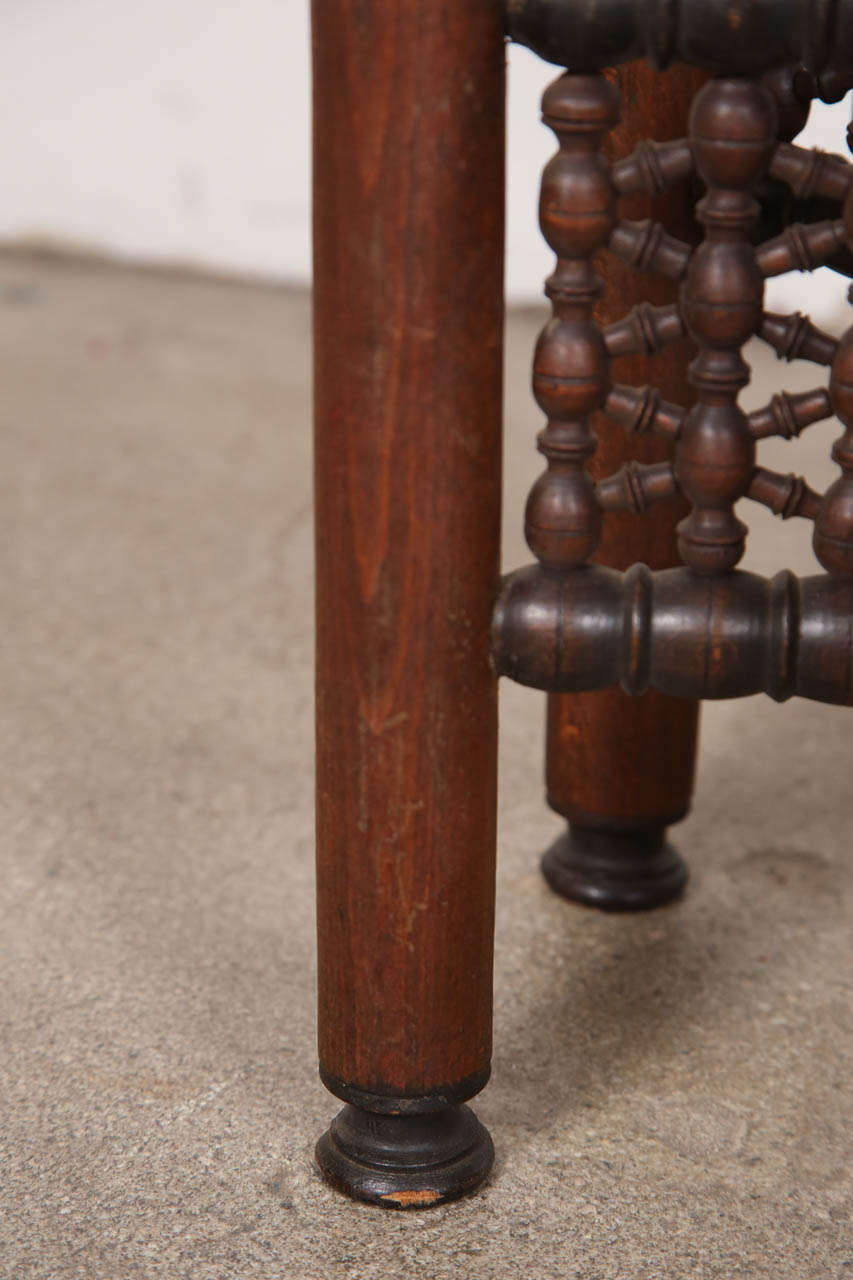 vintage moroccan brass tray table