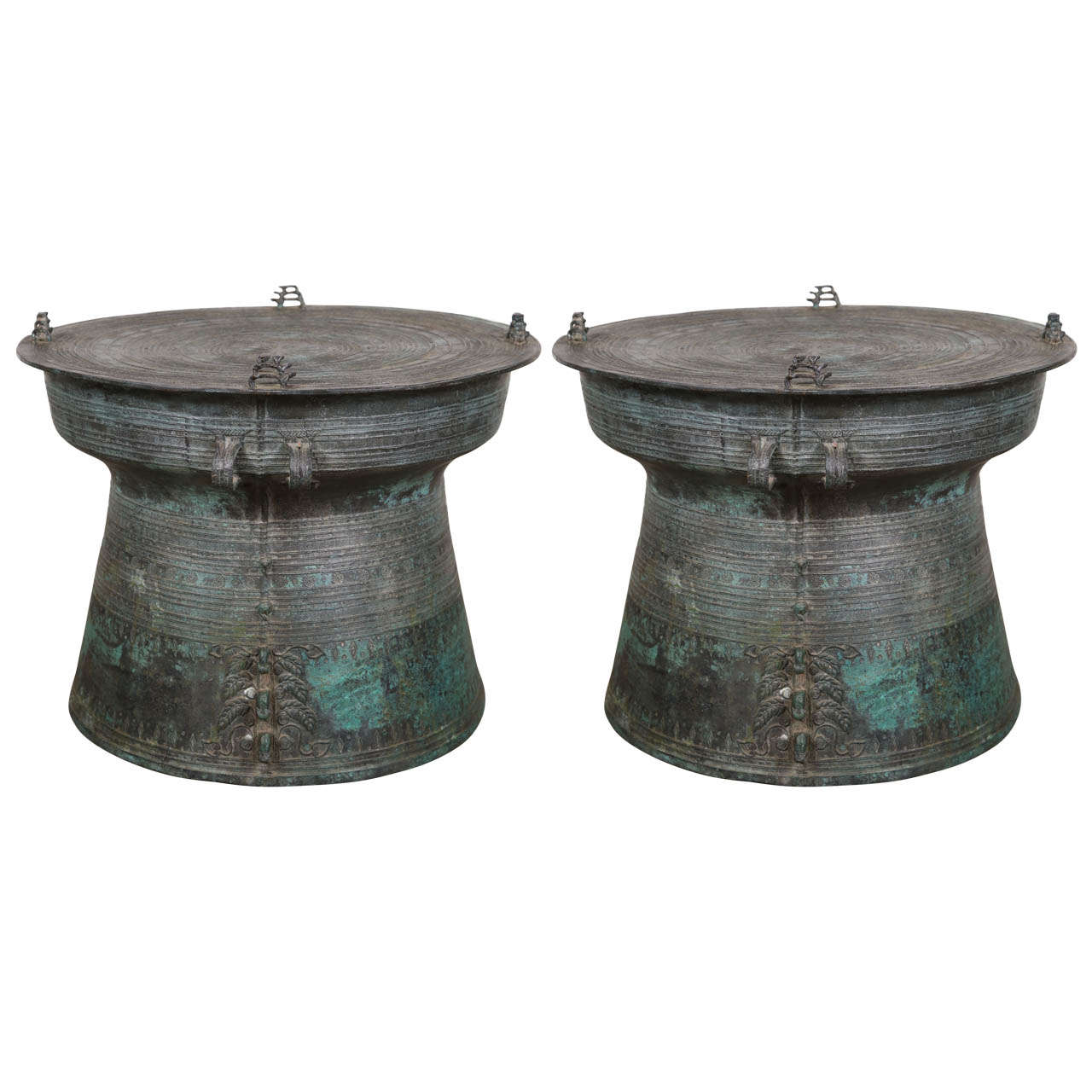 Bronze Asian Rain Drums