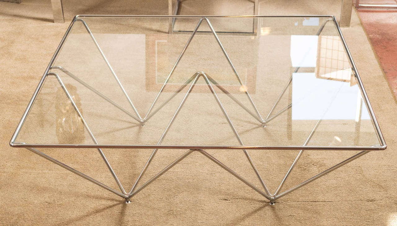 The Alanda coffee table designed by Paolo Piva for B&B Italia, circa first half of the 1980's.