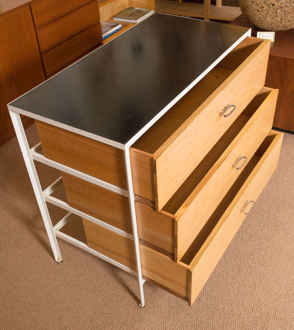 American George Nelson for Herman Miller Steel Frame Chest Of Drawers
