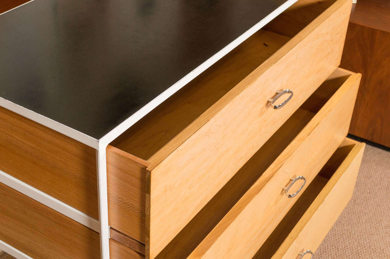George Nelson for Herman Miller Steel Frame Chest Of Drawers In Good Condition In San Francisco, CA