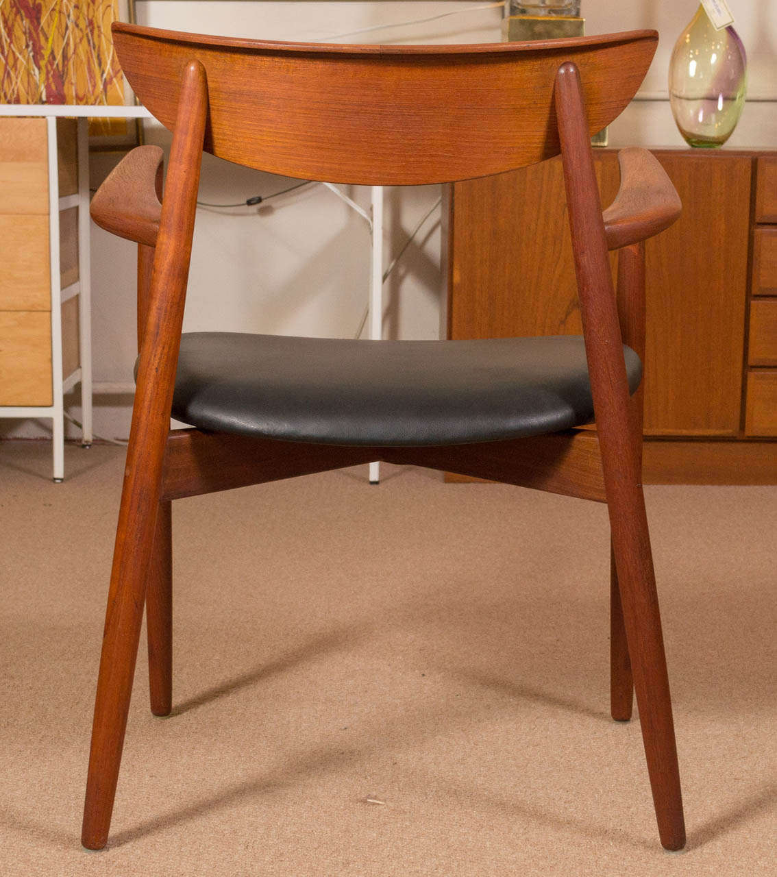 Mid-20th Century Six Harry Ostergaard for Randers Mobelfabrik Teak Dining Chairs