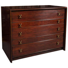 commode 5 tiroirs de Paul Frankl pour Johnson Brothers Furniture **Soldes du samedi**