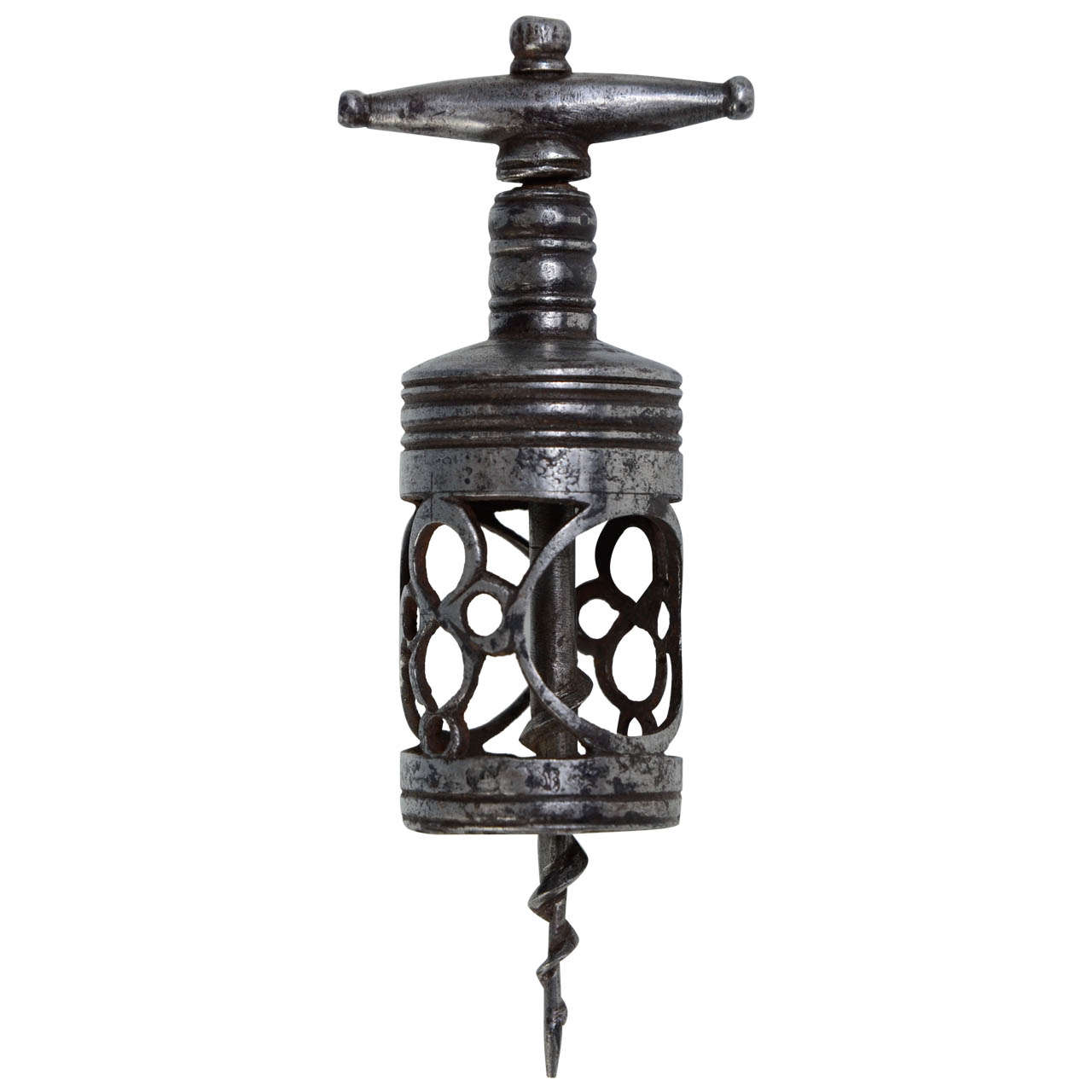 18th Century Wrought Iron French Corkscrew