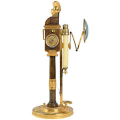 A 19th Century Mechanical Candlestick Approved by The French National Institute
