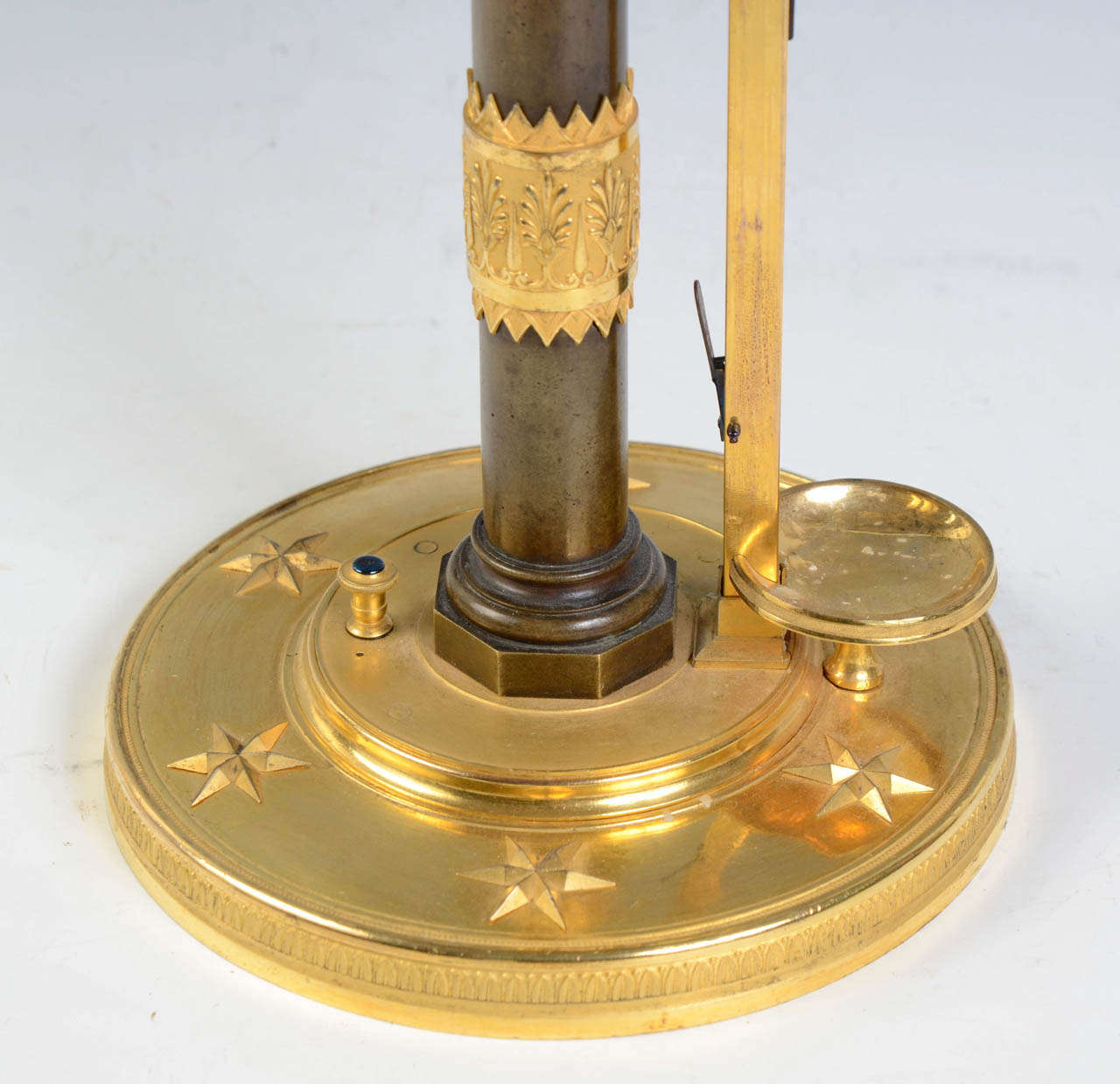 Empire A 19th Century Mechanical Candlestick Approved by The French National Institute