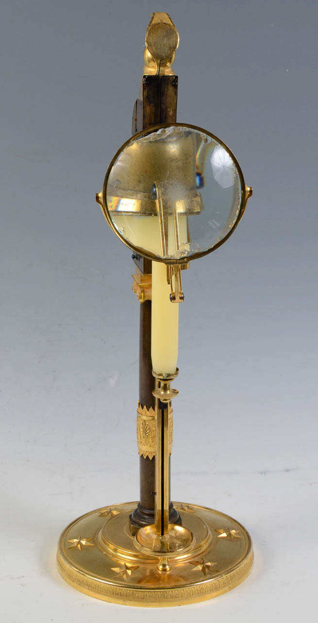 A 19th Century Mechanical Candlestick Approved by The French National Institute In Excellent Condition In Paris, FR