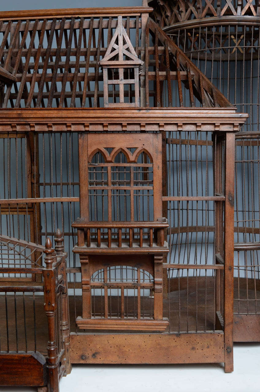 19th Century Carpenter Masterpiece Bird Cage 1