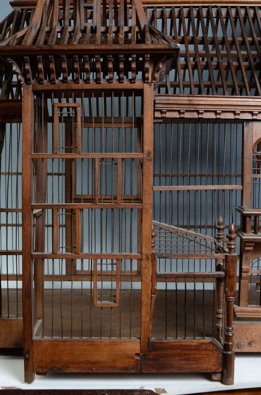 19th Century Carpenter Masterpiece Bird Cage 2