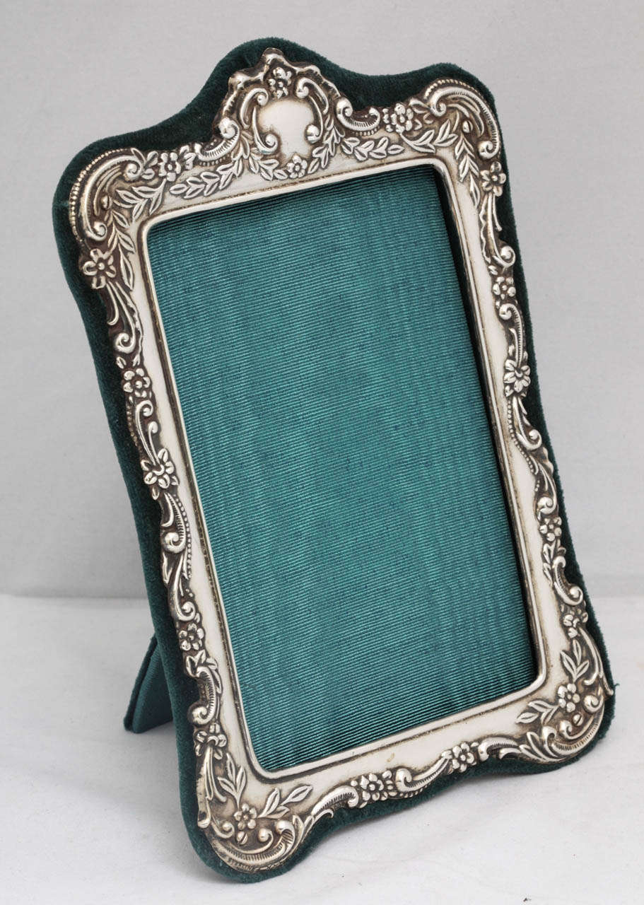 Sterling silver, Victorian picture frame, Dominick & Haff, New York, Ca. 1895. @7 3/4