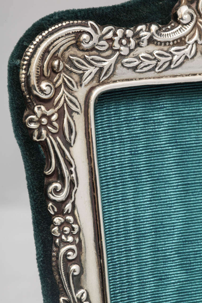 Cadre photo victorien en argent sterling 1