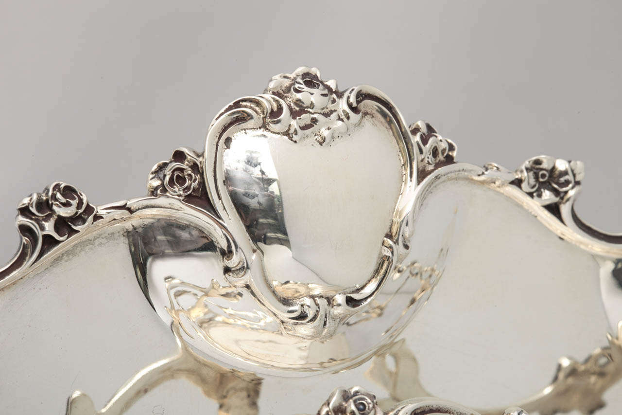 Sterling Silver Footed Art Nouveau Letter Rack 1