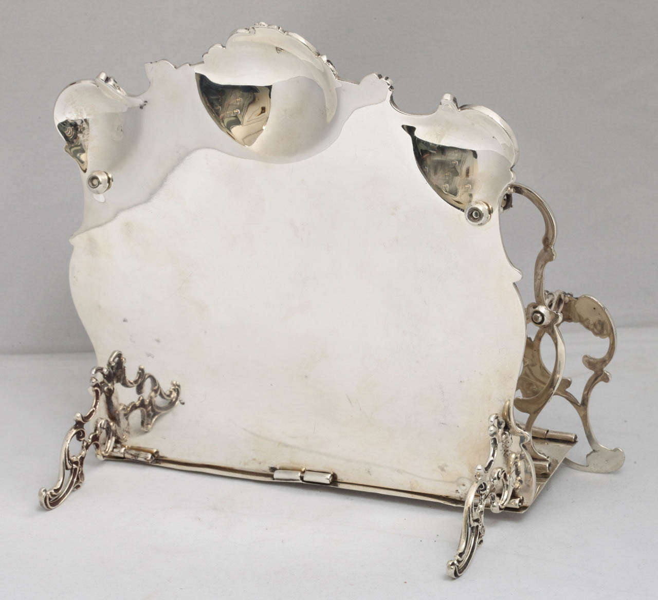 Sterling Silver Footed Art Nouveau Letter Rack 3