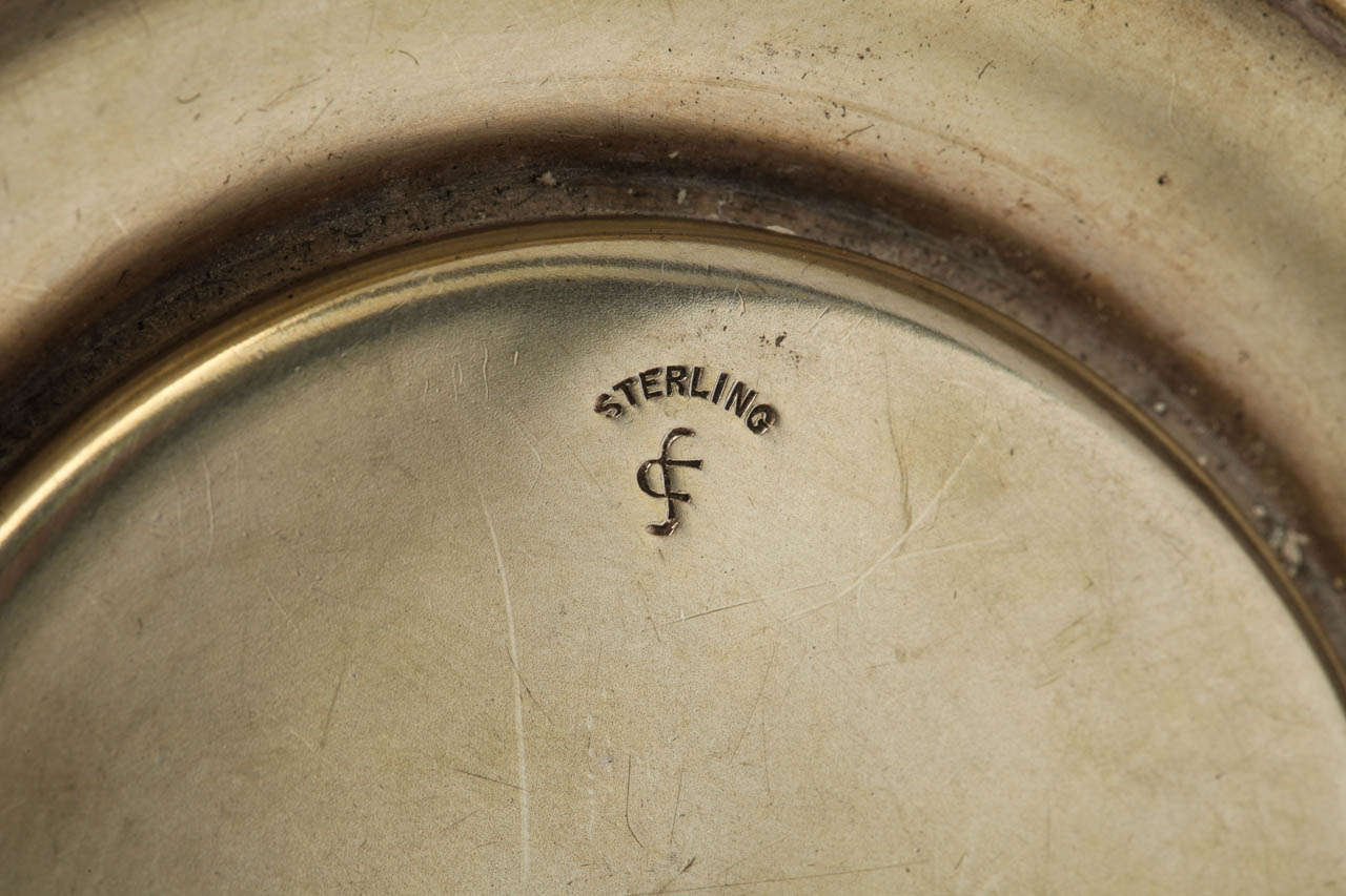 20th Century Rare Edwardian Sterling Silver-Mounted Powder Jar