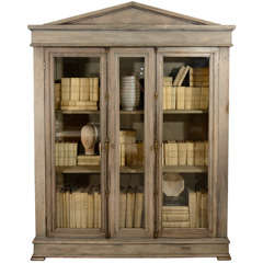 Antique Painted Bookcase / Cabinet
